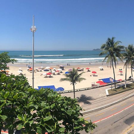 Apto enorme pé na areia, vista linda c/ academia e sauna Guarujá Esterno foto